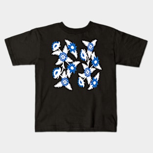 Blue flowers Kids T-Shirt